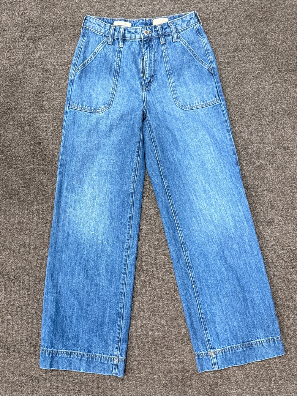 Universal Thread Relaxed Wide-Leg Denim Jeans - Light Blue